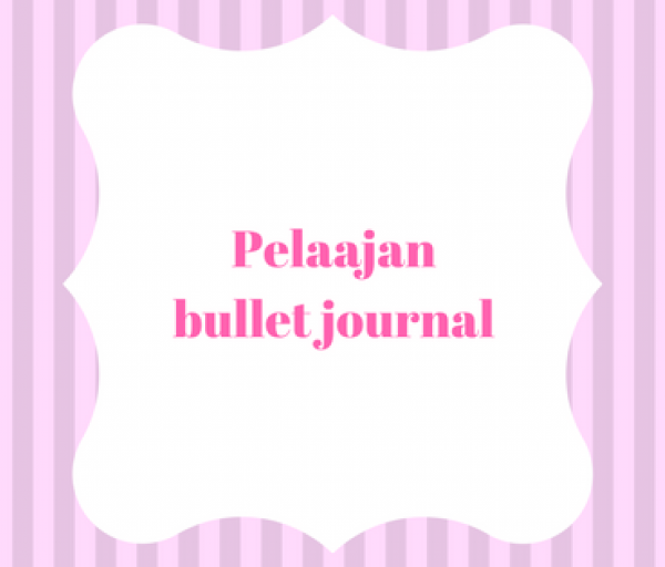 Pelaajan bullet journal